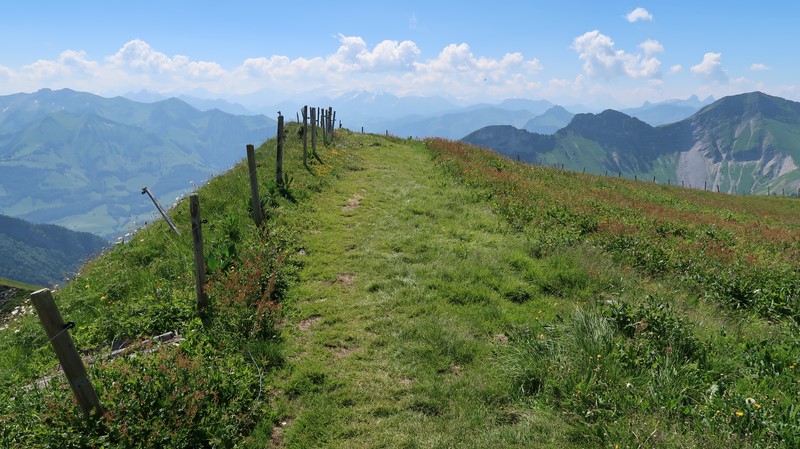 Teysachaux, randonnée d'été depuis les installations mécaniques du